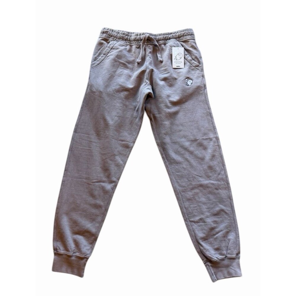 NWT Dalix Women's L Heartly Ghost Midweight Washed Jogger Pant Zinc Lavender NEW